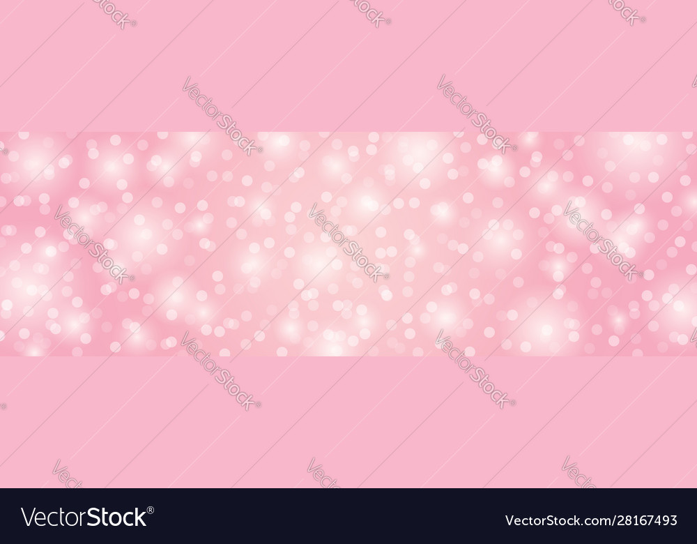 Pink background with circles bokeh merry vector image Pink background with circles bokeh merry