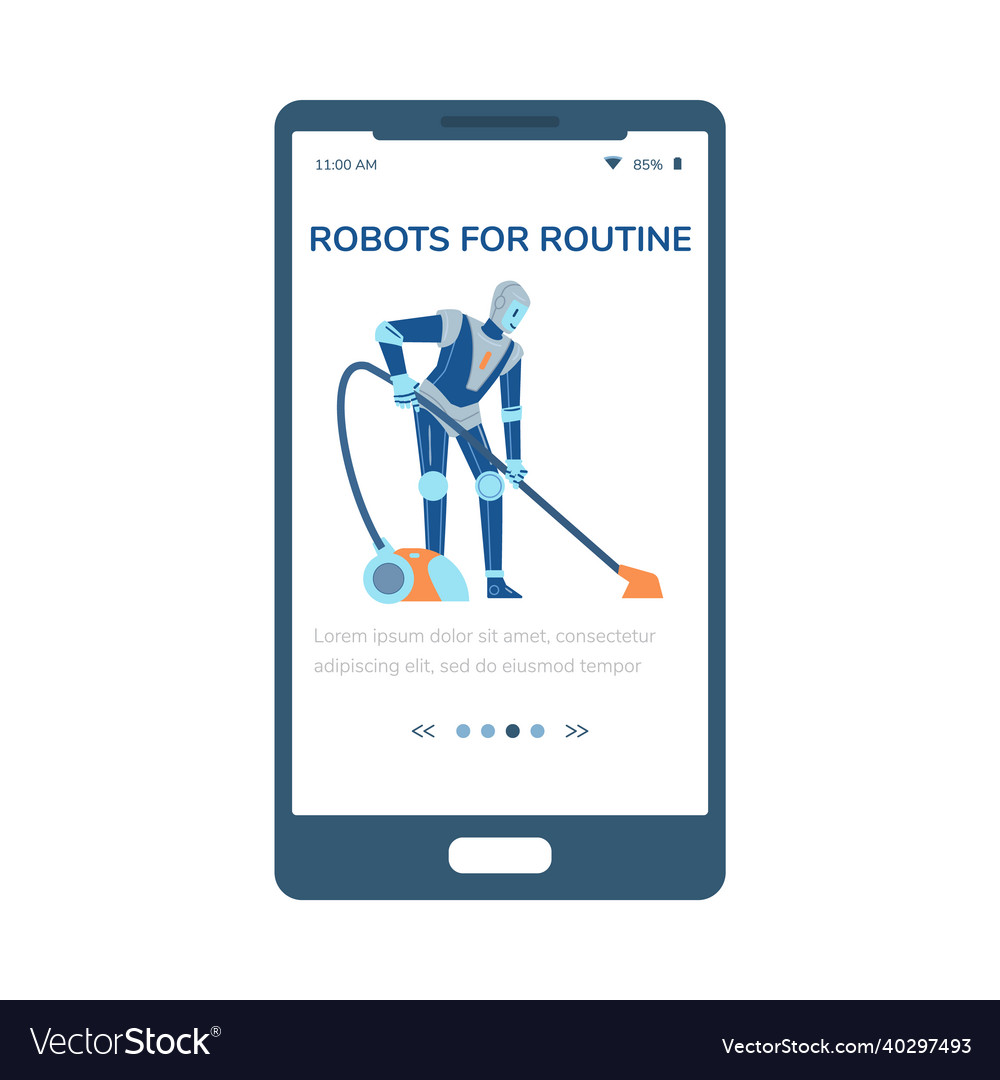 Robot for Home Chores - App Interface