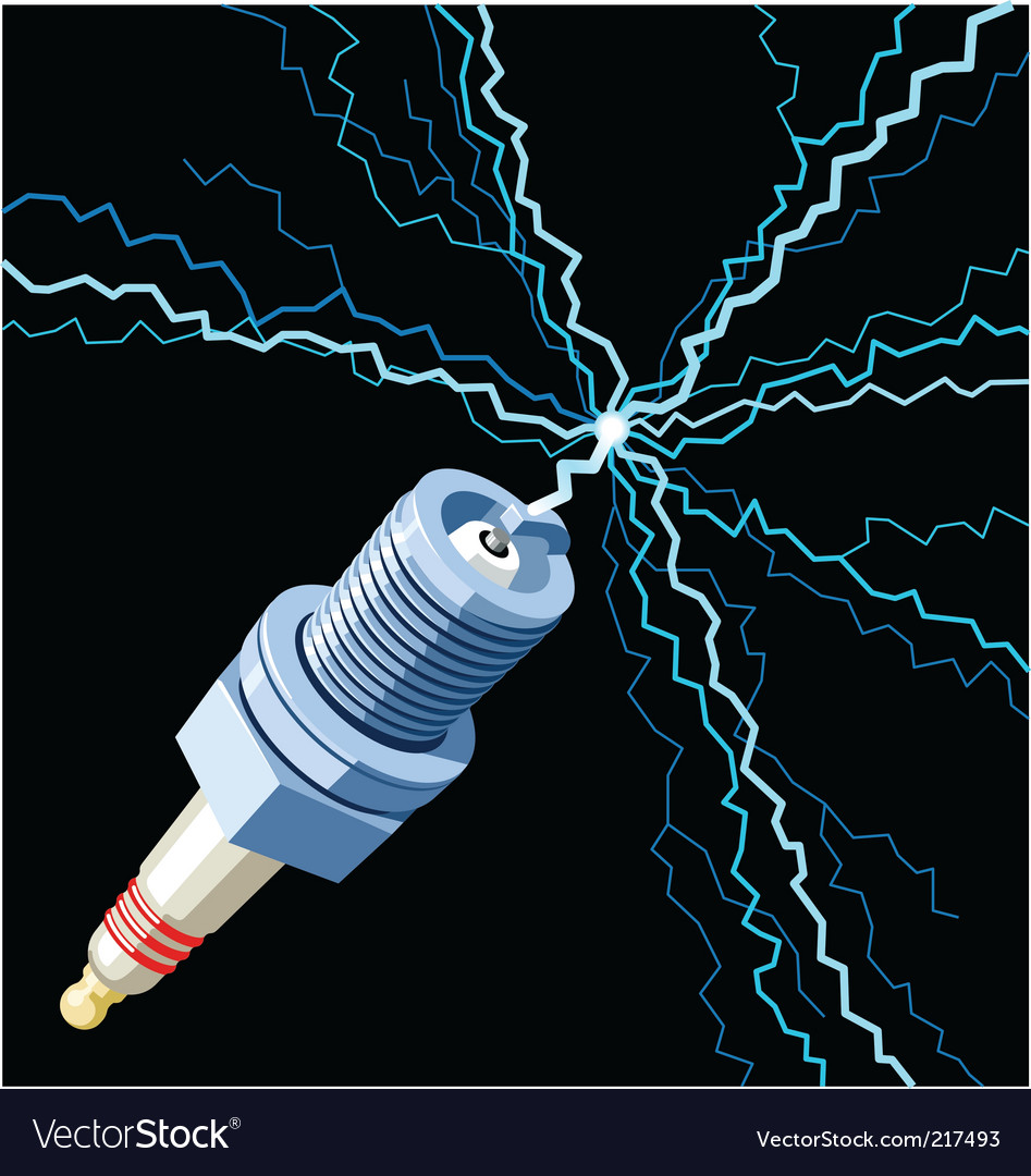 Spark Plug with Lightning