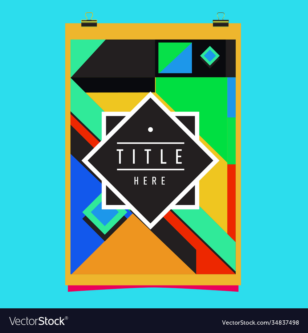 Abstract colorful geometric pattern background Vector Image Abstract colorful geometric pattern background