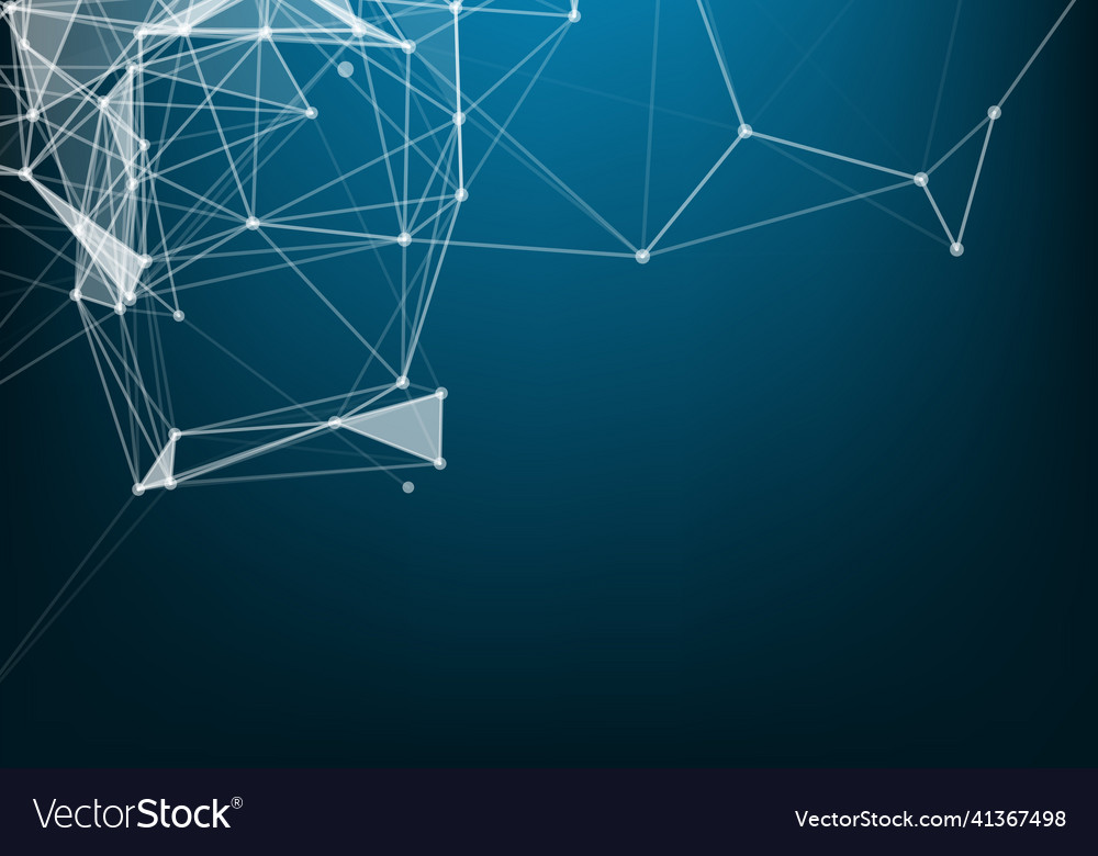 Abstract technology futuristic network computer vector image Abstract technology futuristic network computer