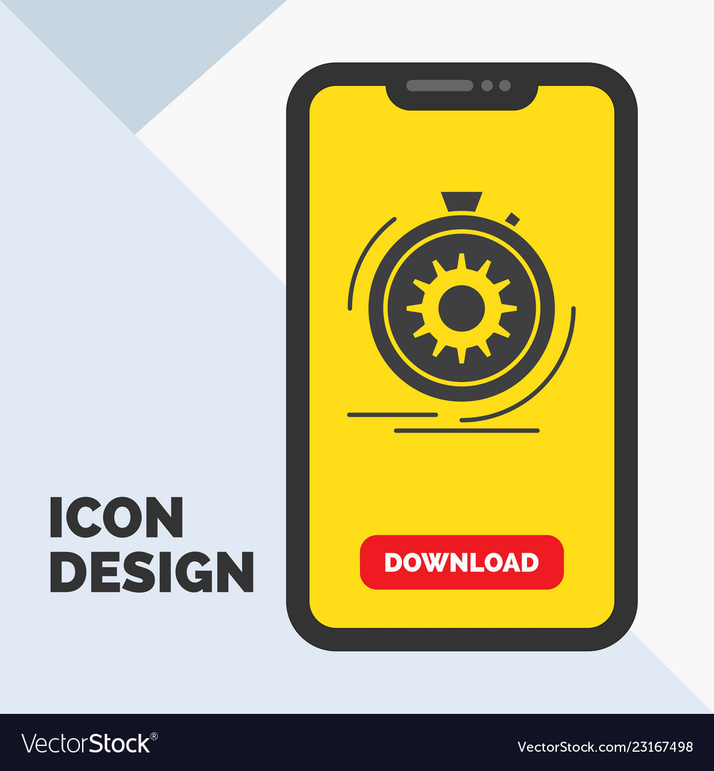 Action fast performance process speed glyph icon