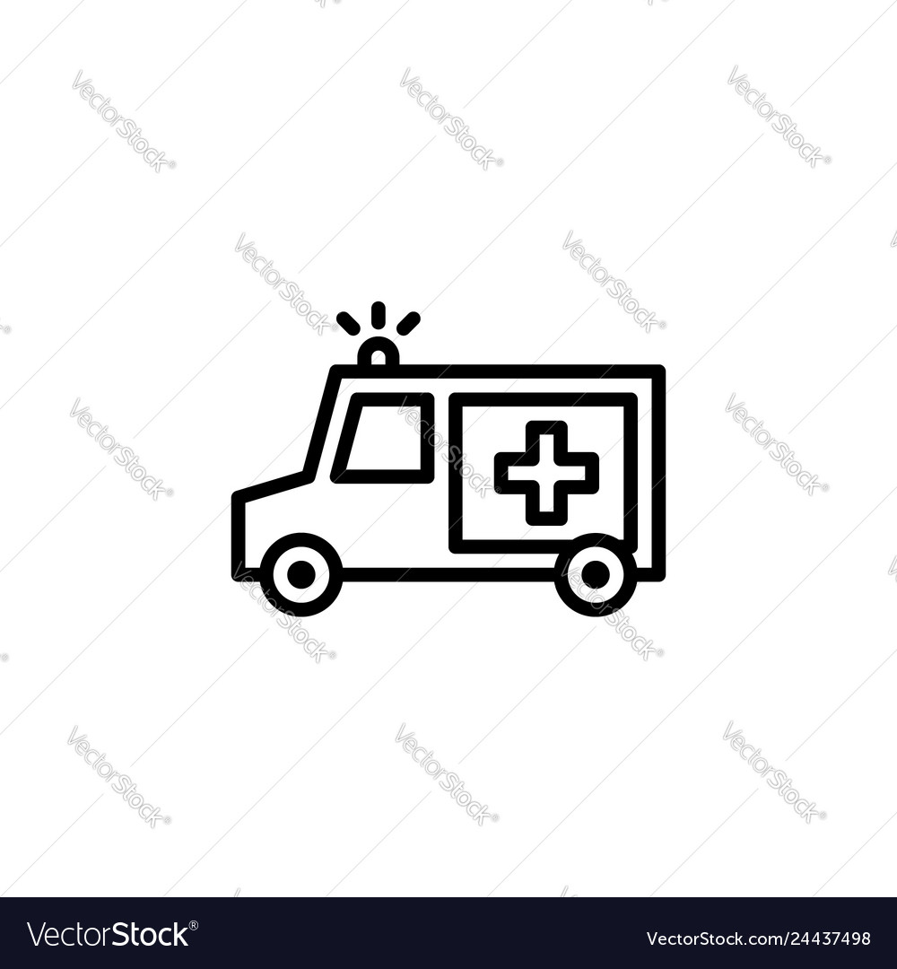 Ambulance icon stock of transportation vehicles Vector Image