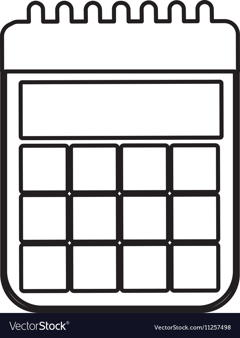 Calendar Pictograph Icon Image Royalty Free Vector Image