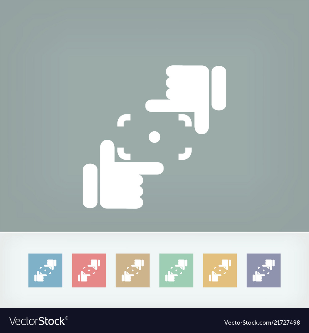 Camera lens simulation icon vector image Camera lens simulation icon