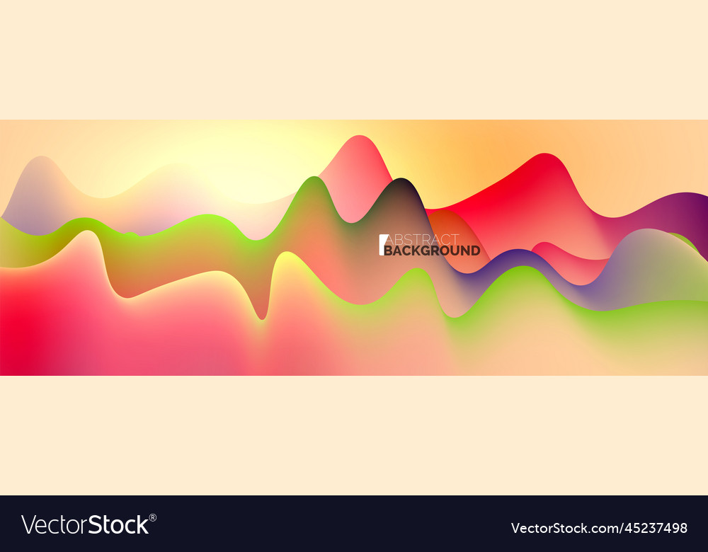 Dynamic liquid waves abstract background