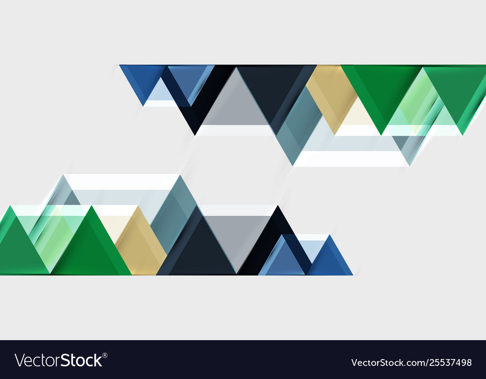 Geometric triangle and hexagon abstract background