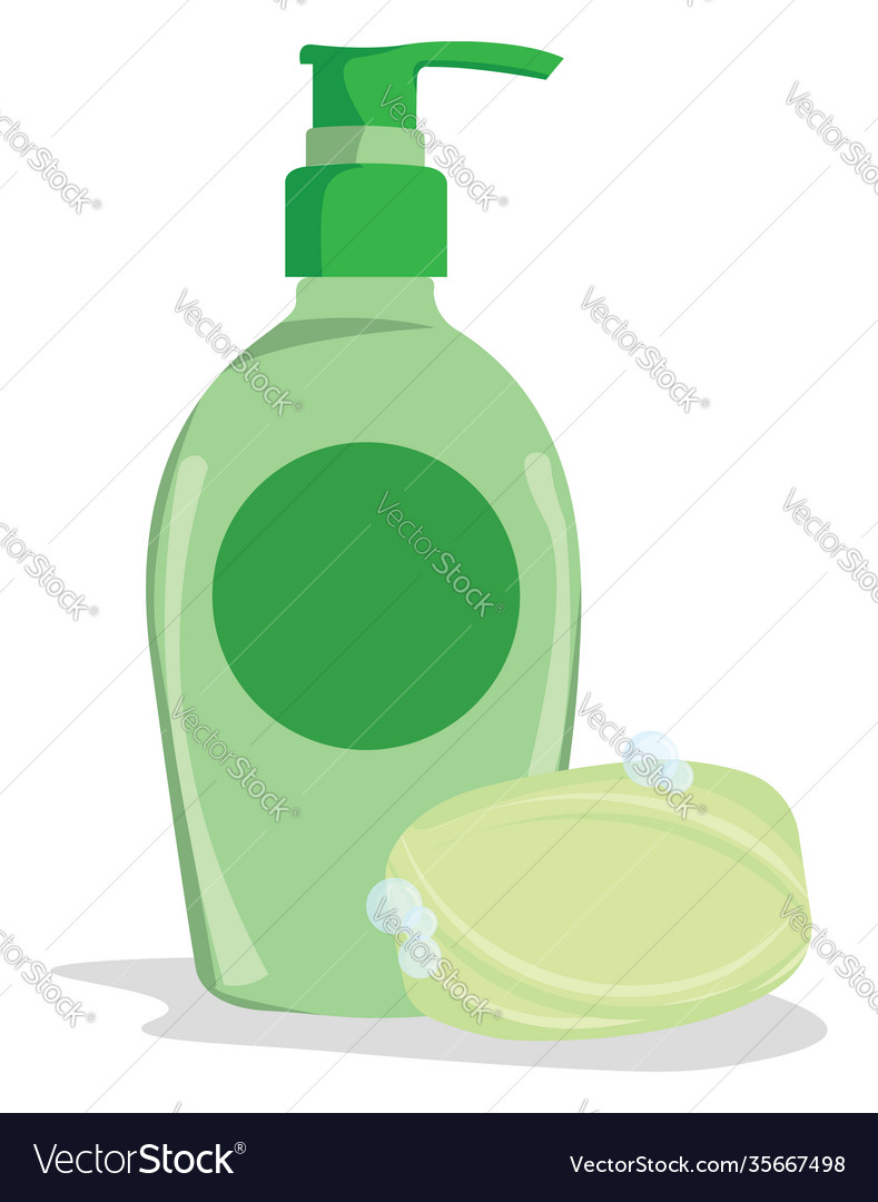 Handwash Soap On White Background Royalty Free Vector Image Handwash Soap On White Background Royalty Free Vector Image