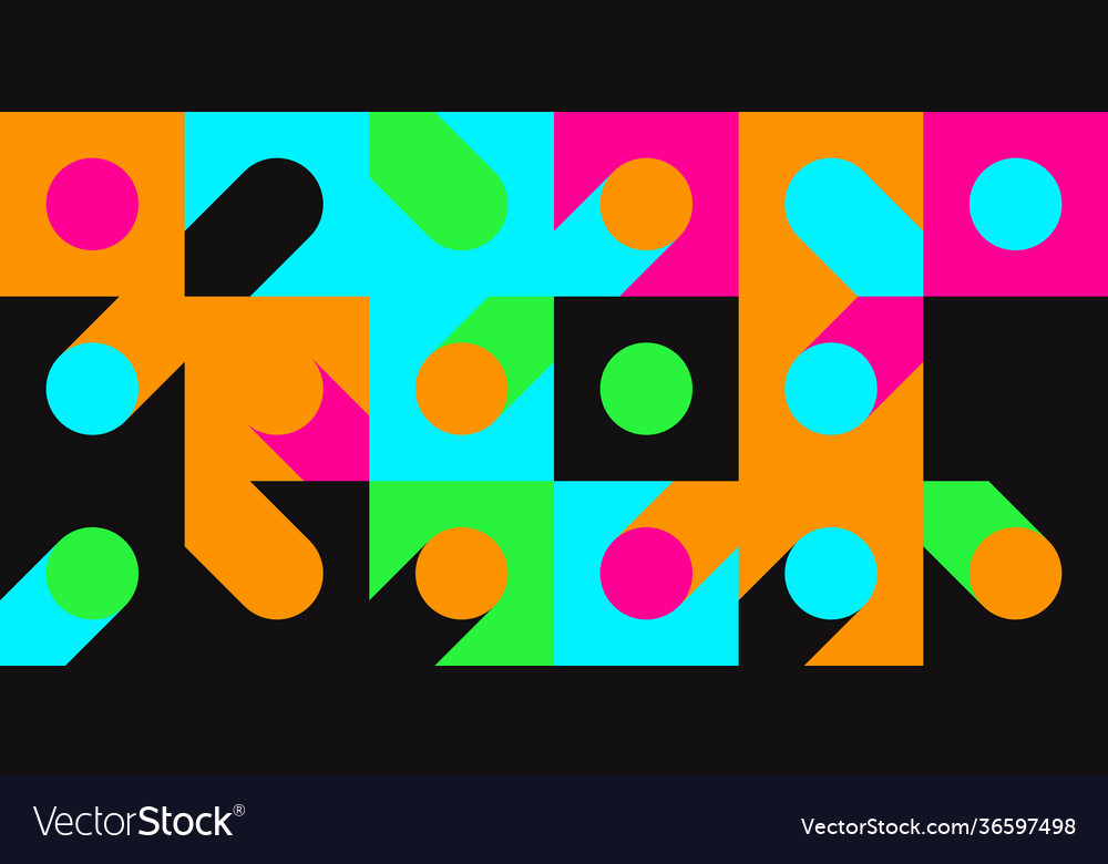 Neon abstract pattern design