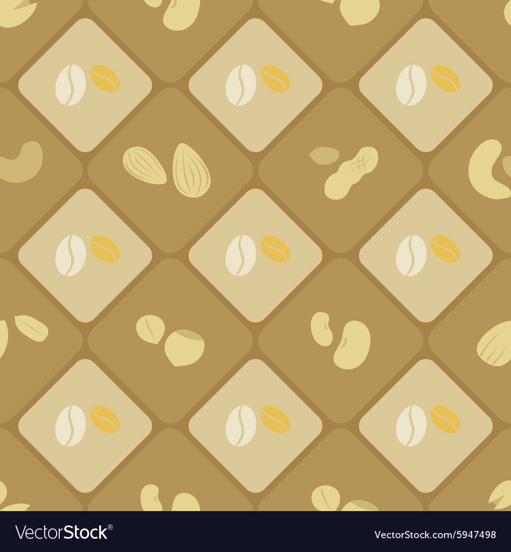 Seamless background with beans and nuts