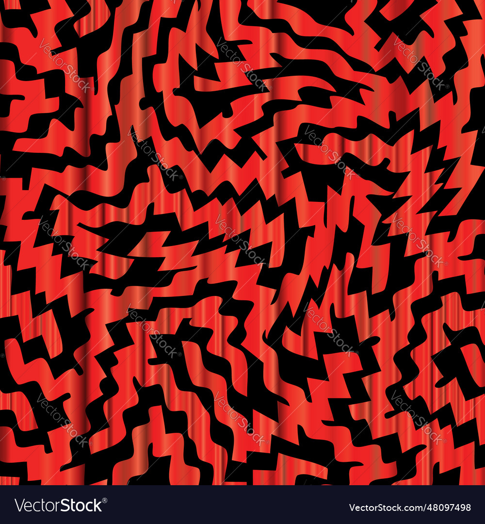 Seamless pattern with red retro pixel lines