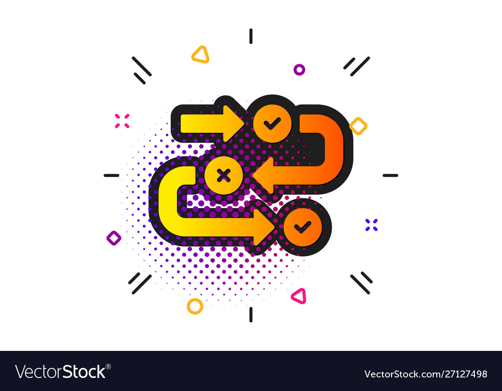 Survey progress icon algorithm sign