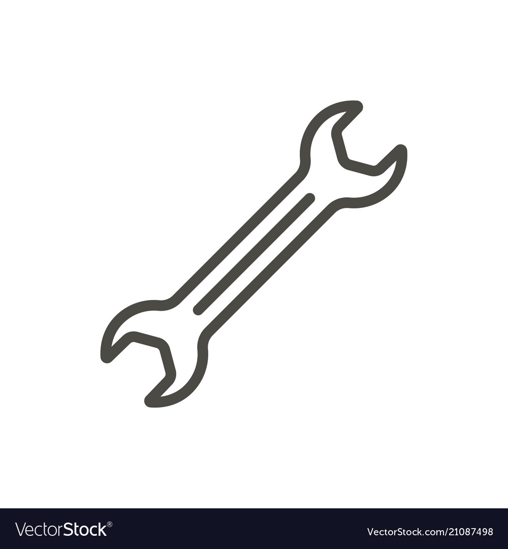 wrench-icon-line-spanner-symbol-royalty-free-vector-image