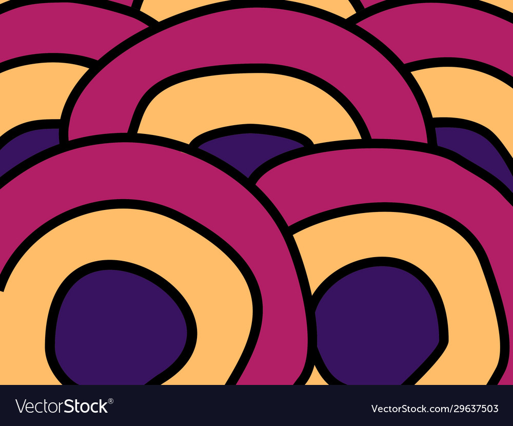 Black outline abstract roll pattern texture vector image Black outline abstract roll pattern texture