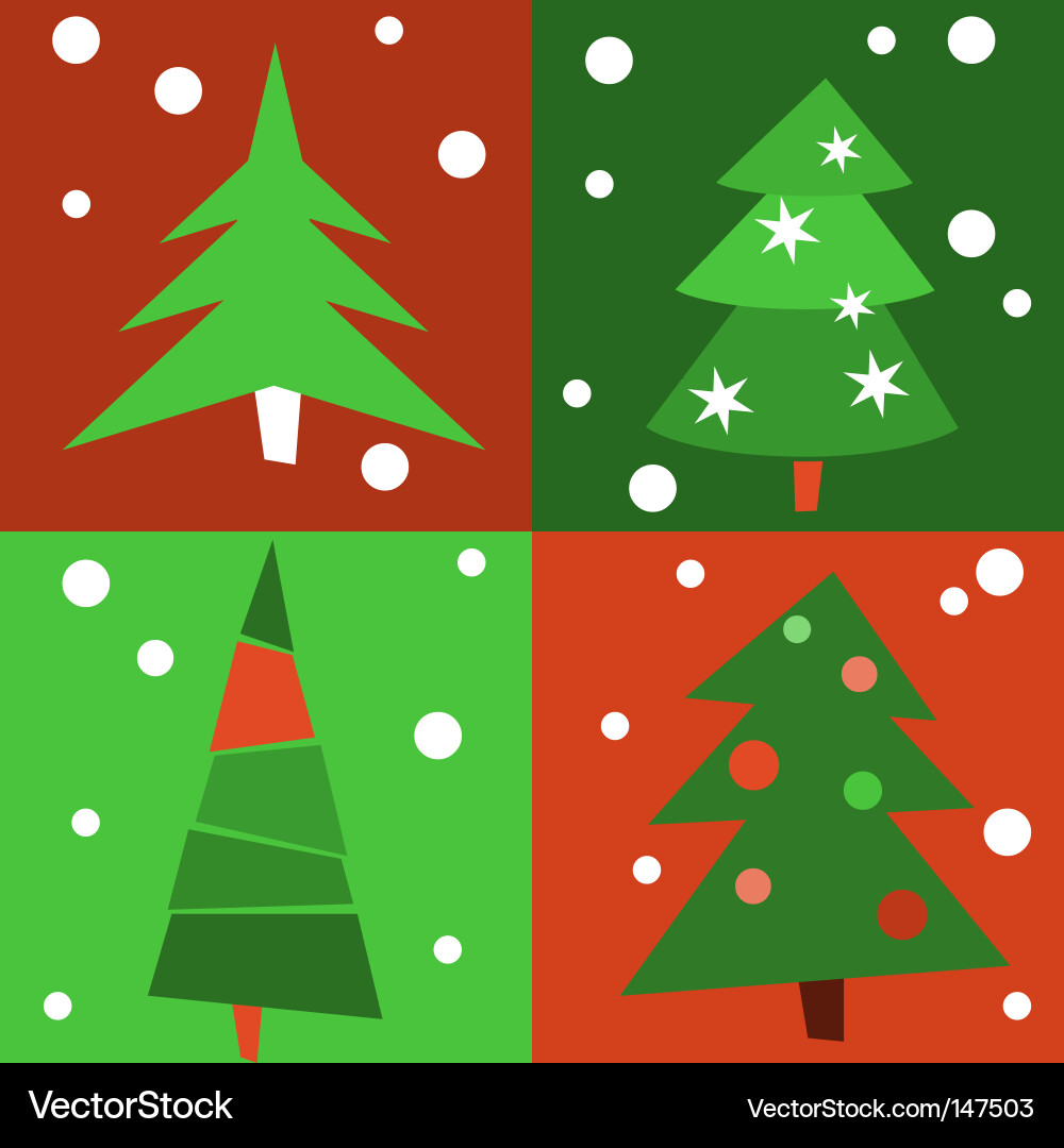 Christmas tree background Royalty Free Vector Image