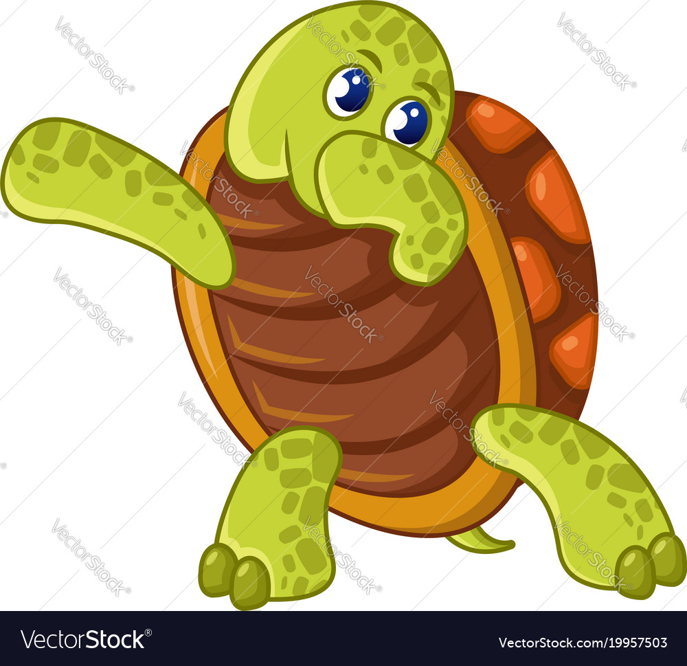 Dancing turtle icon cartoon style Royalty Free Vector Image