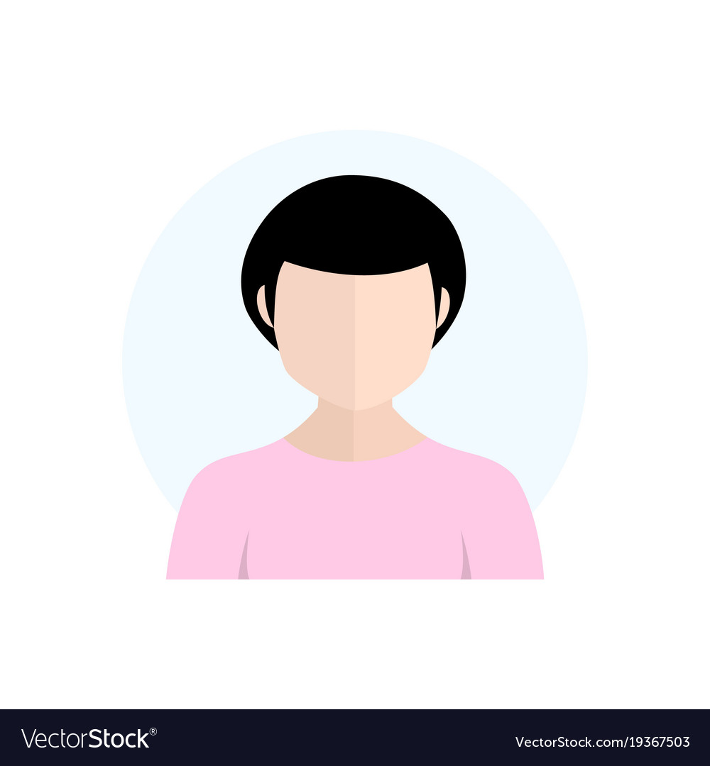 Flat style character avatar icon
