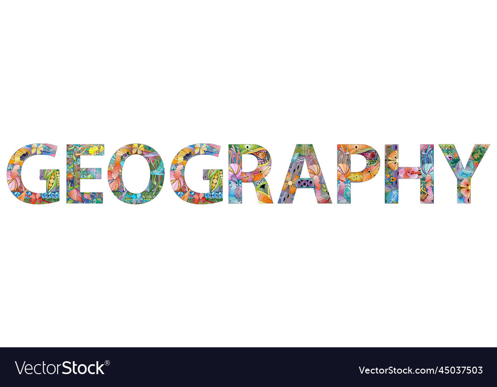 Geography hand drawn modern design