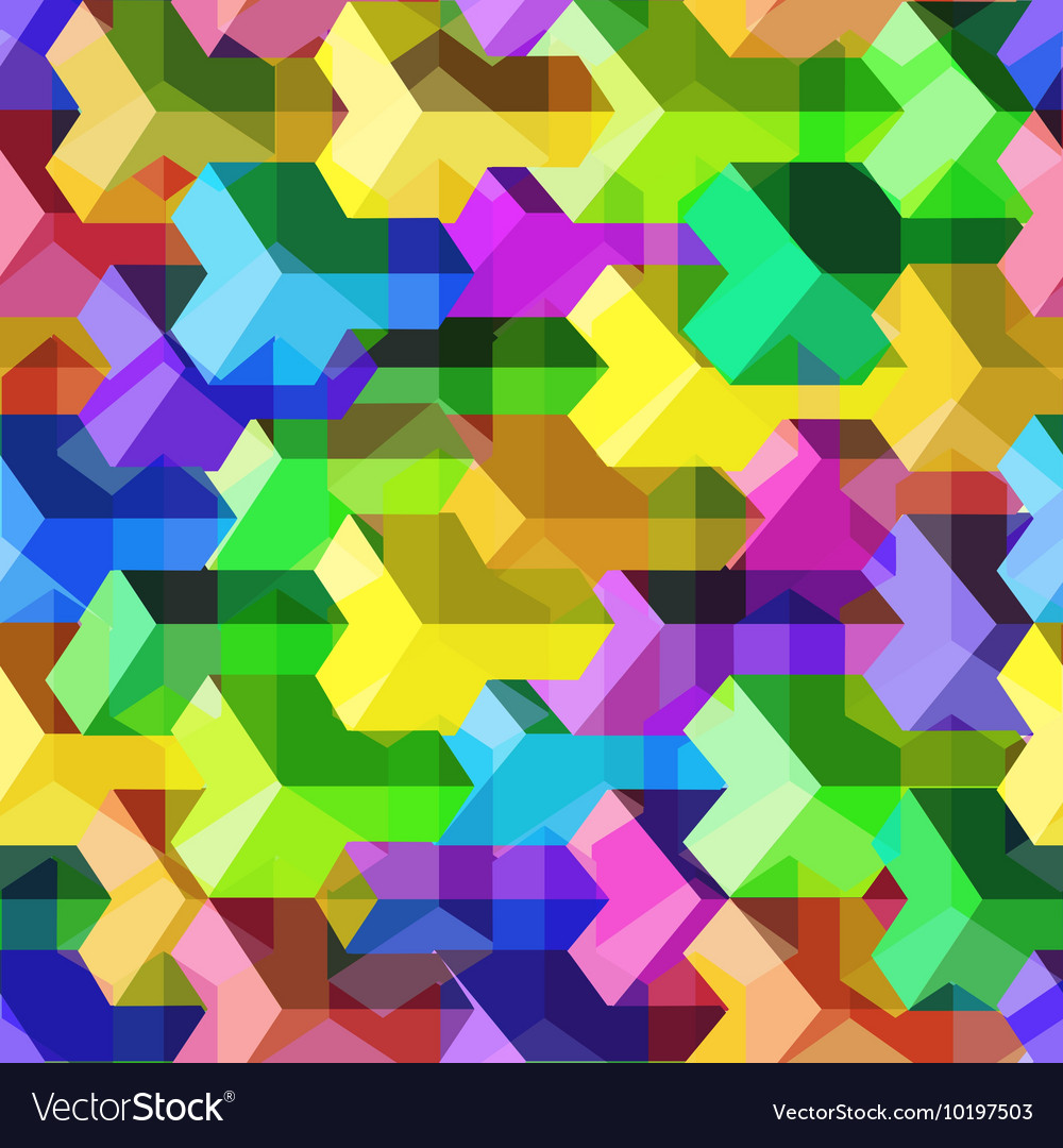 Isometric cubes seamlessly repeatable pattern 3d