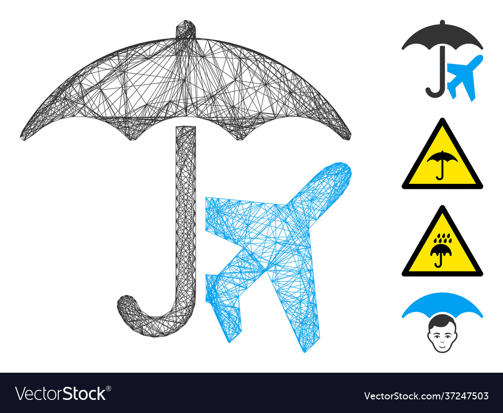 Network aviation umbrella mesh