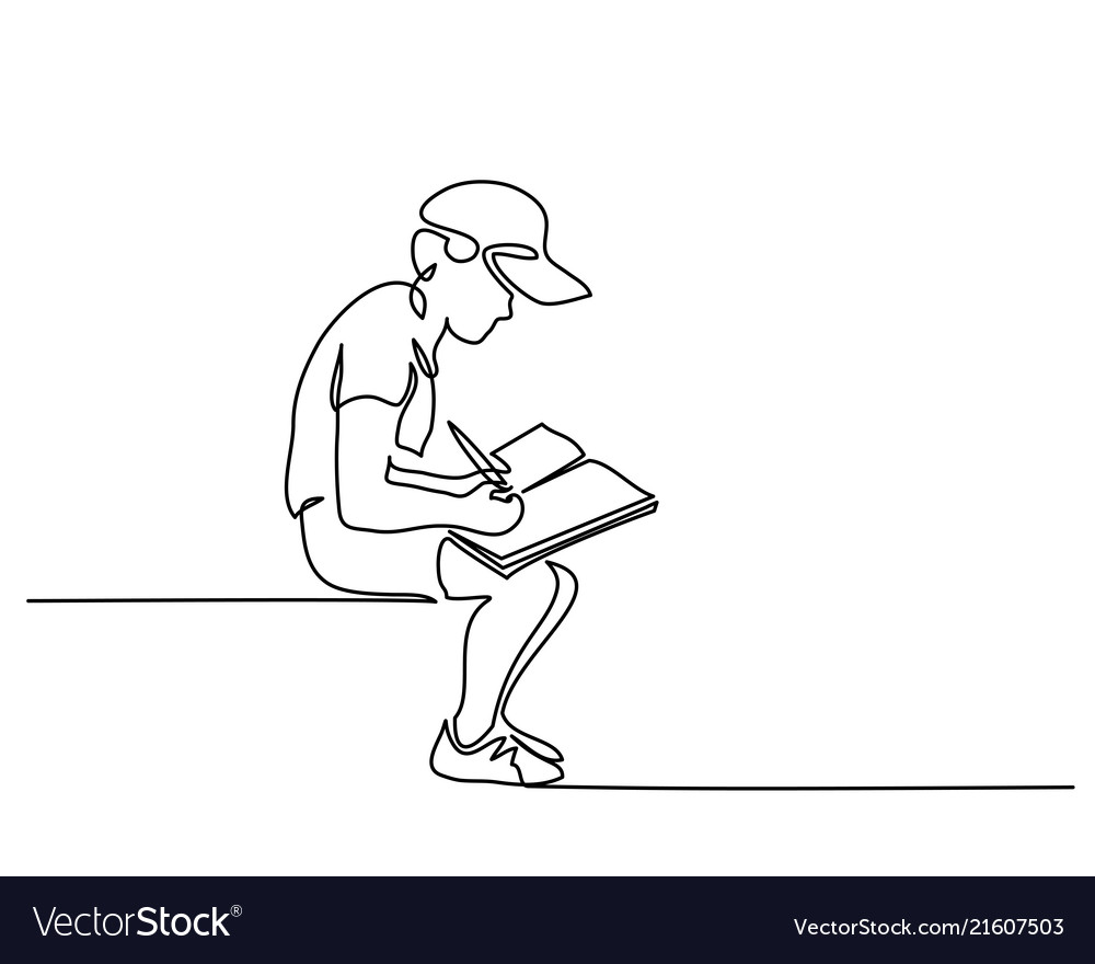 Drawing Of School Boy HD Png Download  Transparent Png Image  PNGitem