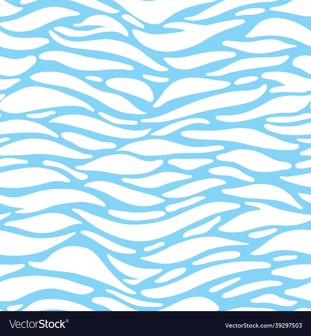 Seamless pattern white clouds in the form Vector Image Seamless pattern white clouds in the form
