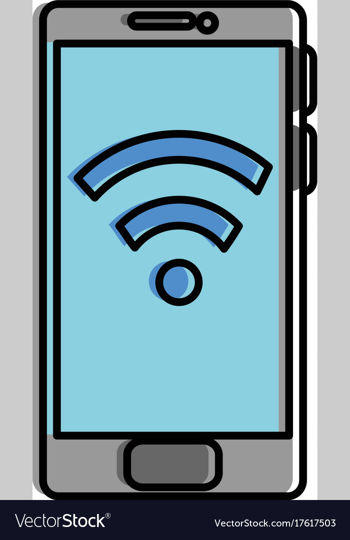 Smartphone device with wifi signal