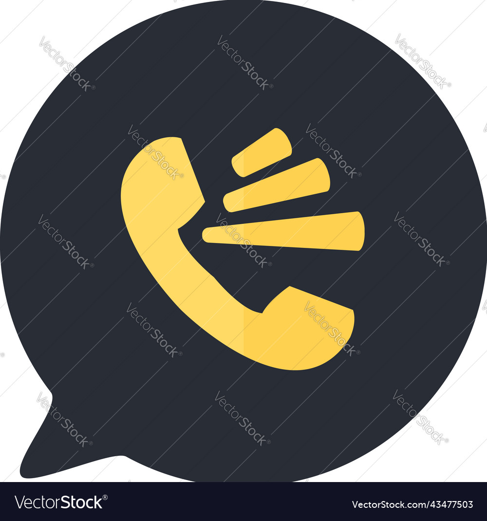 Speakerphone smartphone app button icon Royalty Free Vector