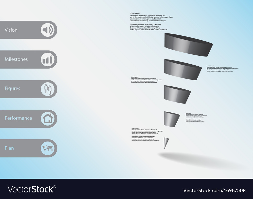 3d infographic template with sloping triangle