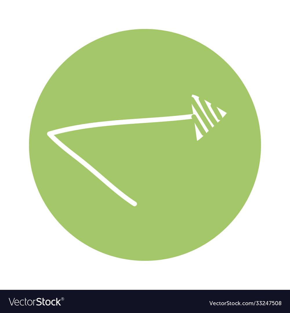 Arrow thin direction right block style icon