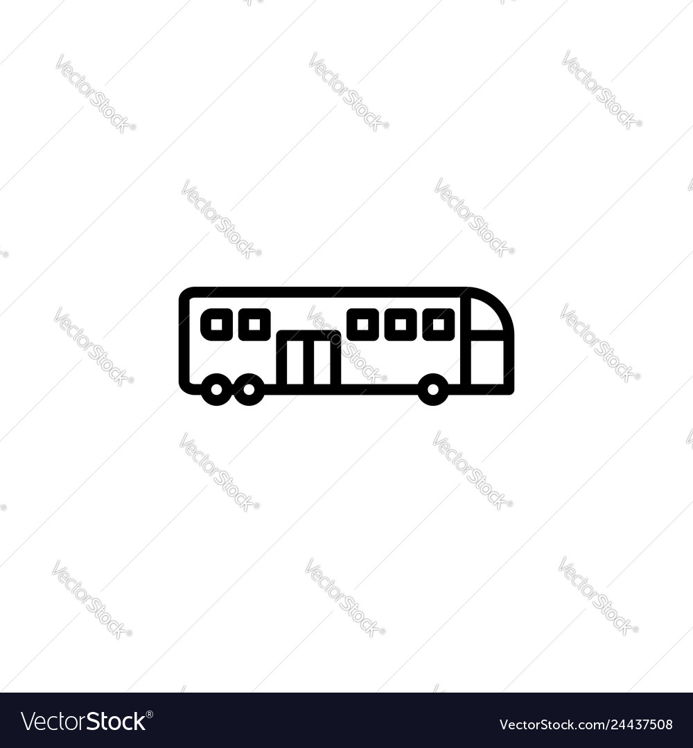 Bus icon stock of transportation vehicles isolated vector image Bus icon stock of transportation vehicles isolated