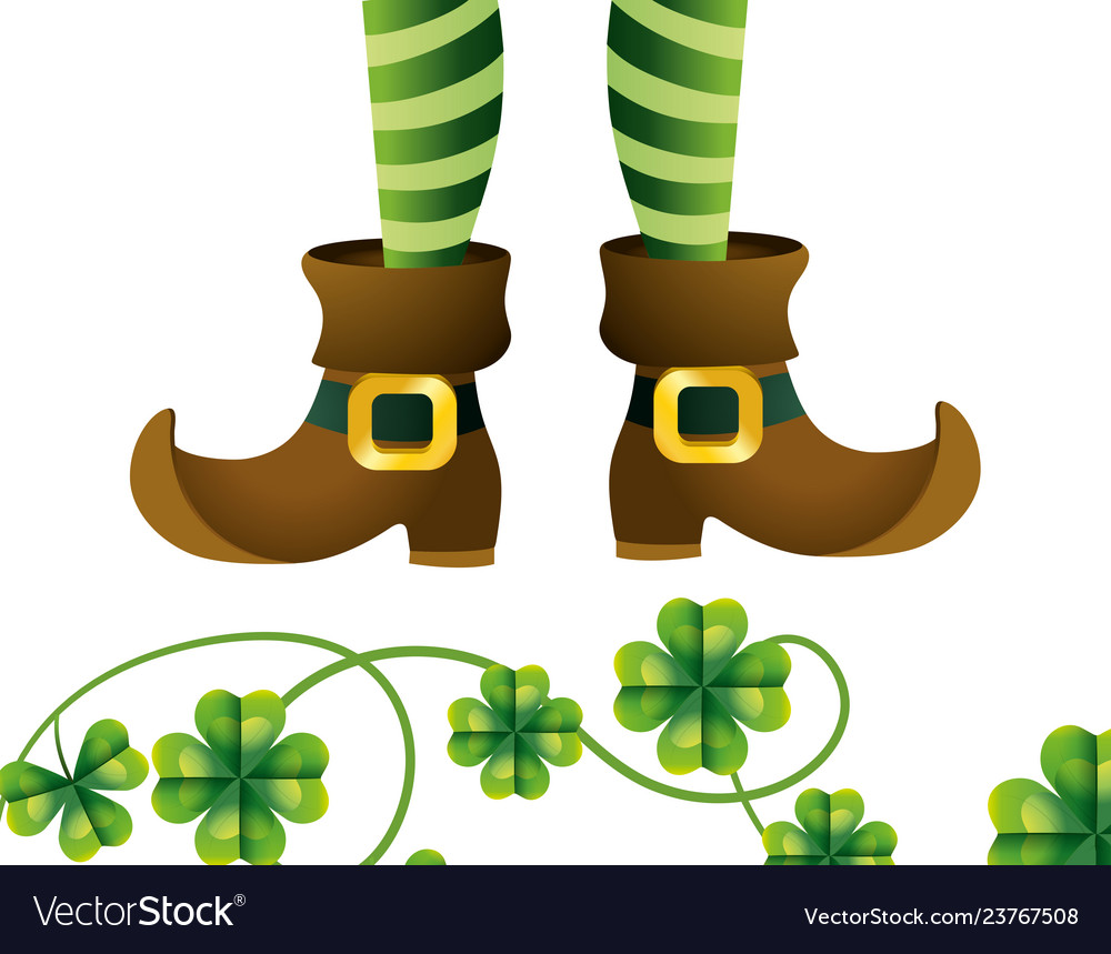 Leprechaun Legs And Shoes Royalty Free Vector Image