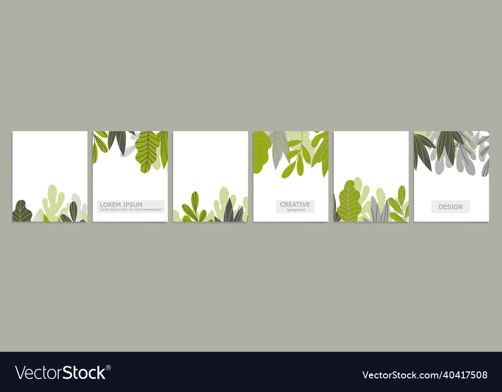 Set of cover notebook design abstract