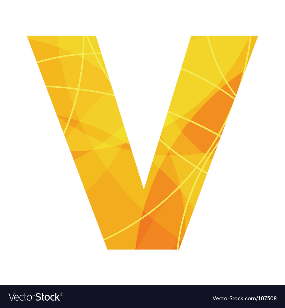 V Royalty Free Vector Image - VectorStock