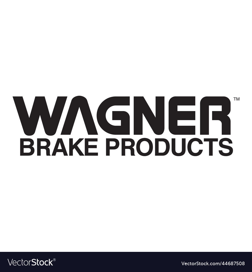 Wagner brake products logo free Royalty Free Vector Image