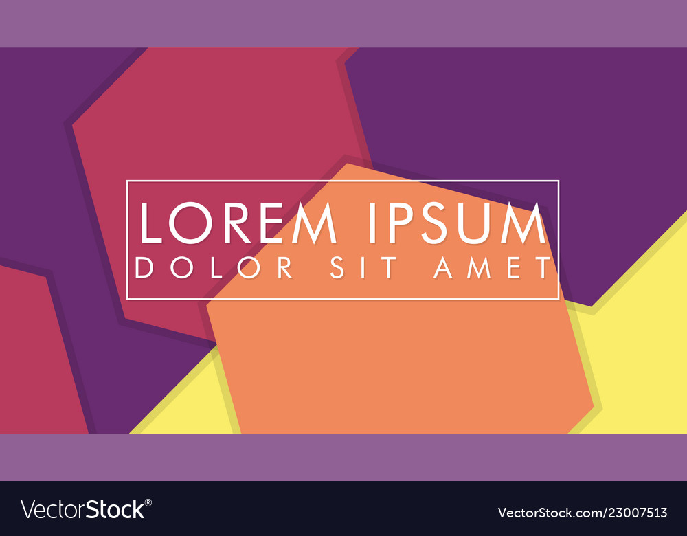 Abstract colorful hexagon background