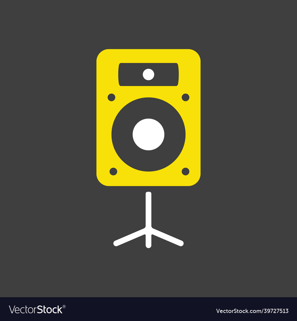 Acoustic speaker icon music column