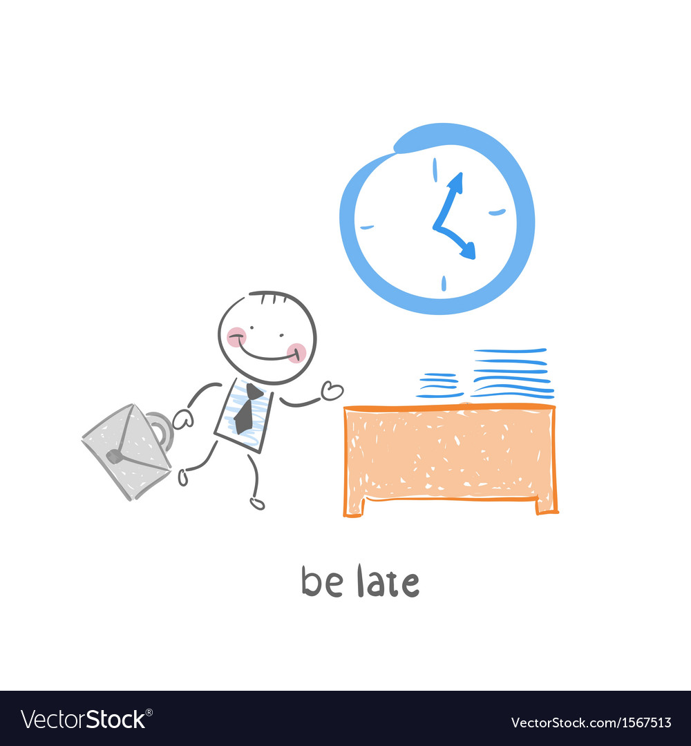 Be late cartoon