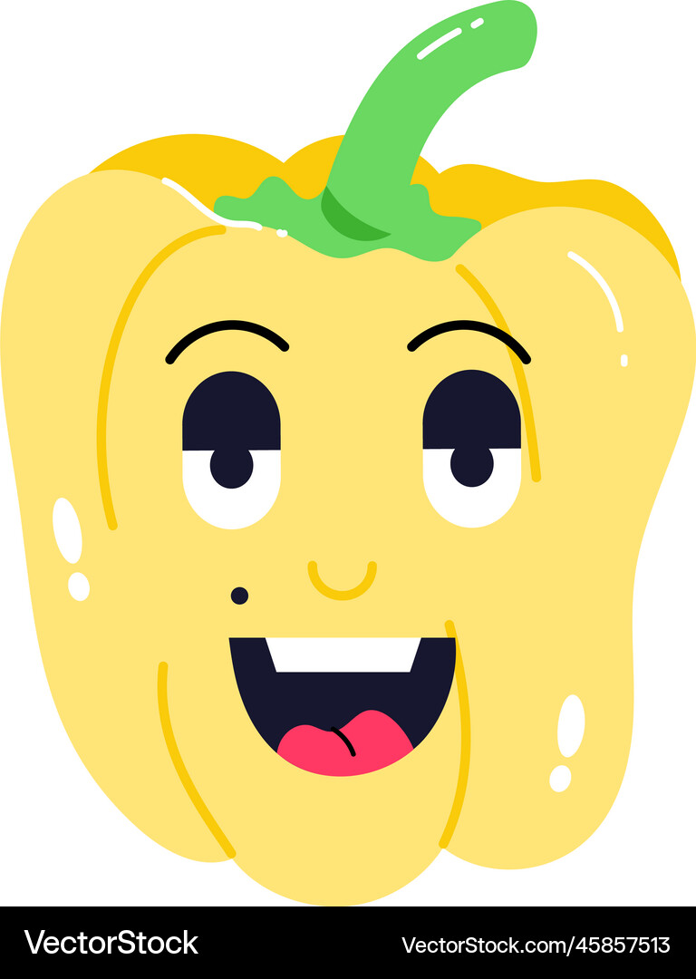 Bell pepper Royalty Free Vector Image - VectorStock