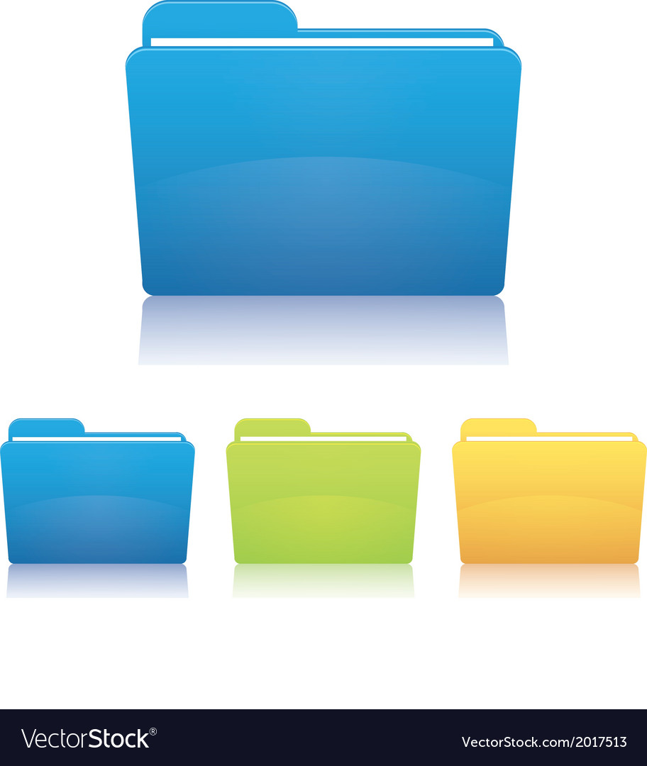 File folder Royalty Free Vector Image VectorStock