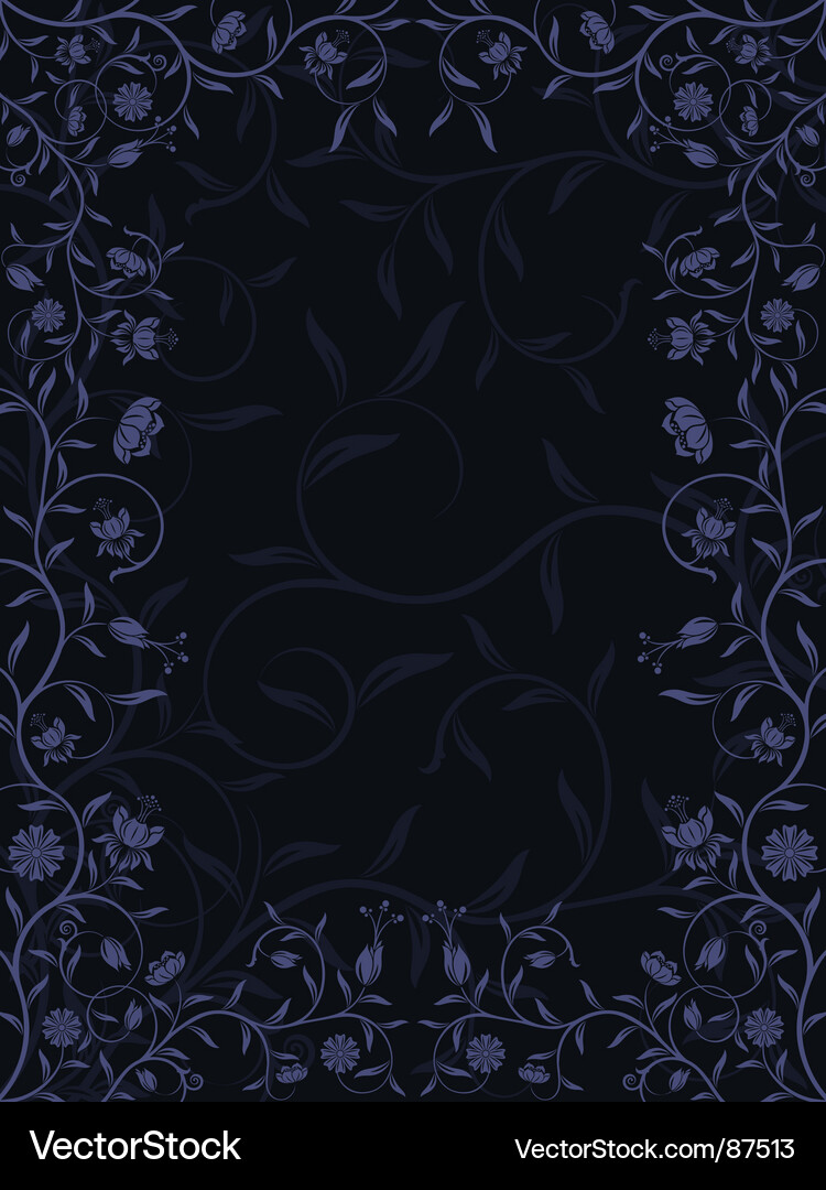 Floral frame Royalty Free Vector Image - VectorStock