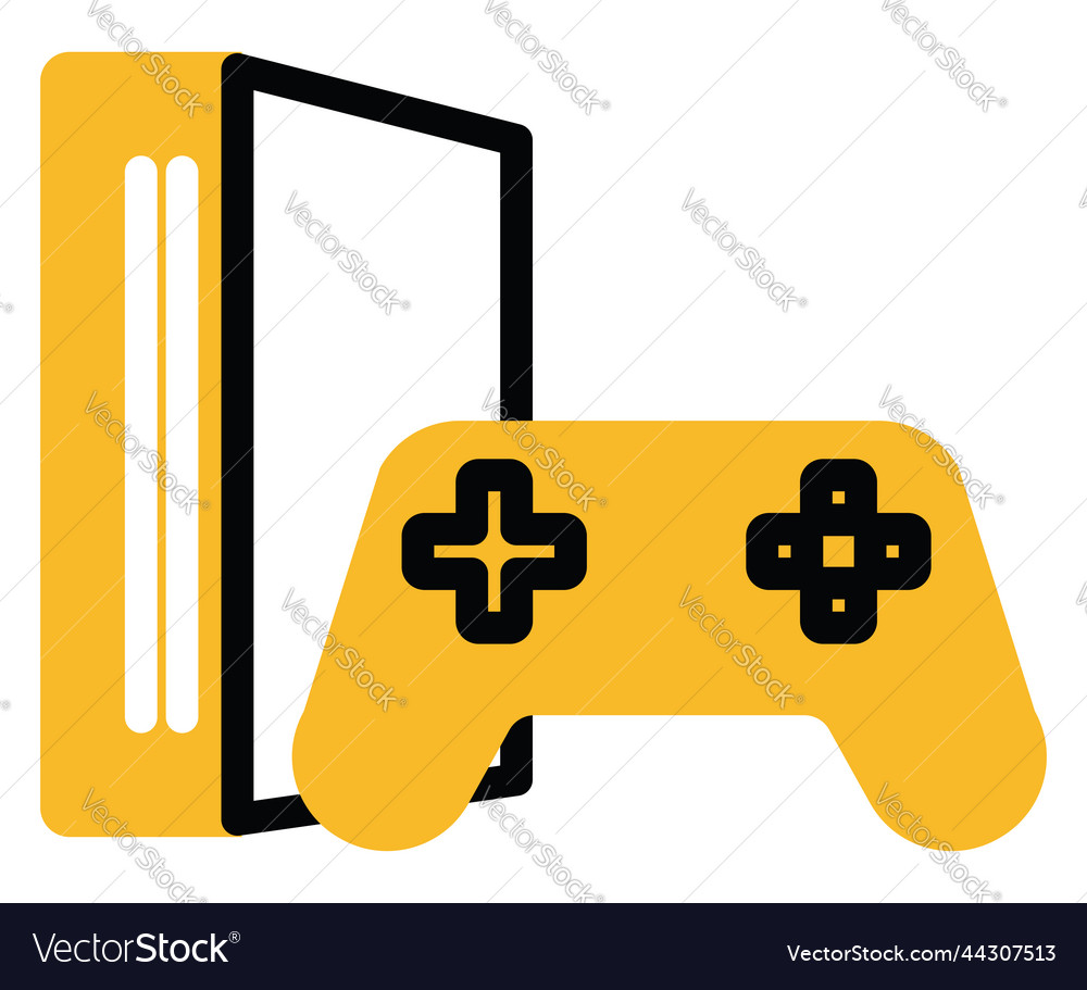 Gaming playstation on a white background