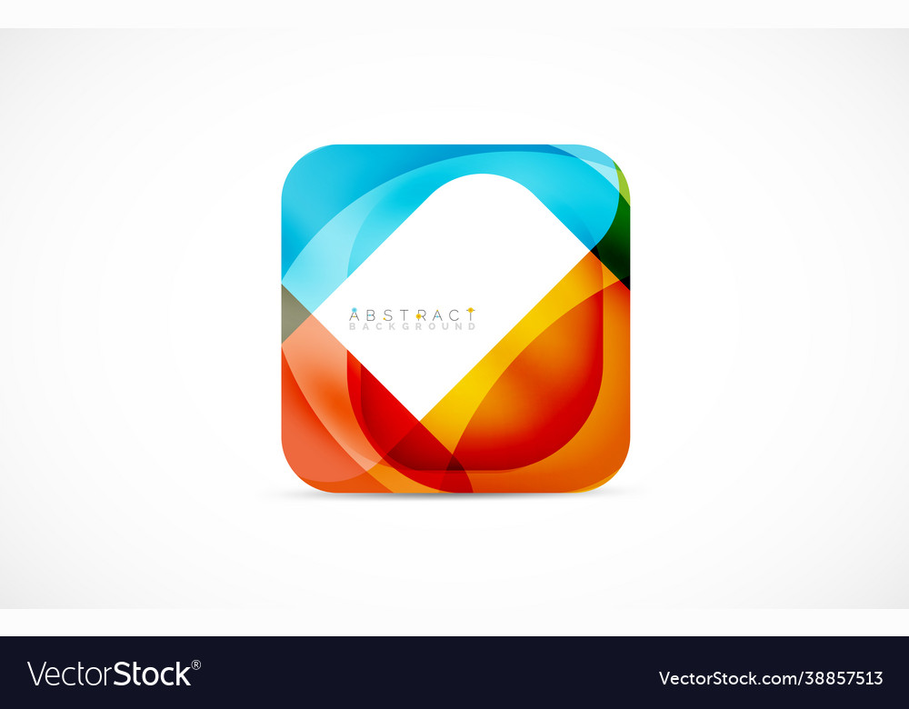 Minimal background abstract square shape vector image Minimal background abstract square shape