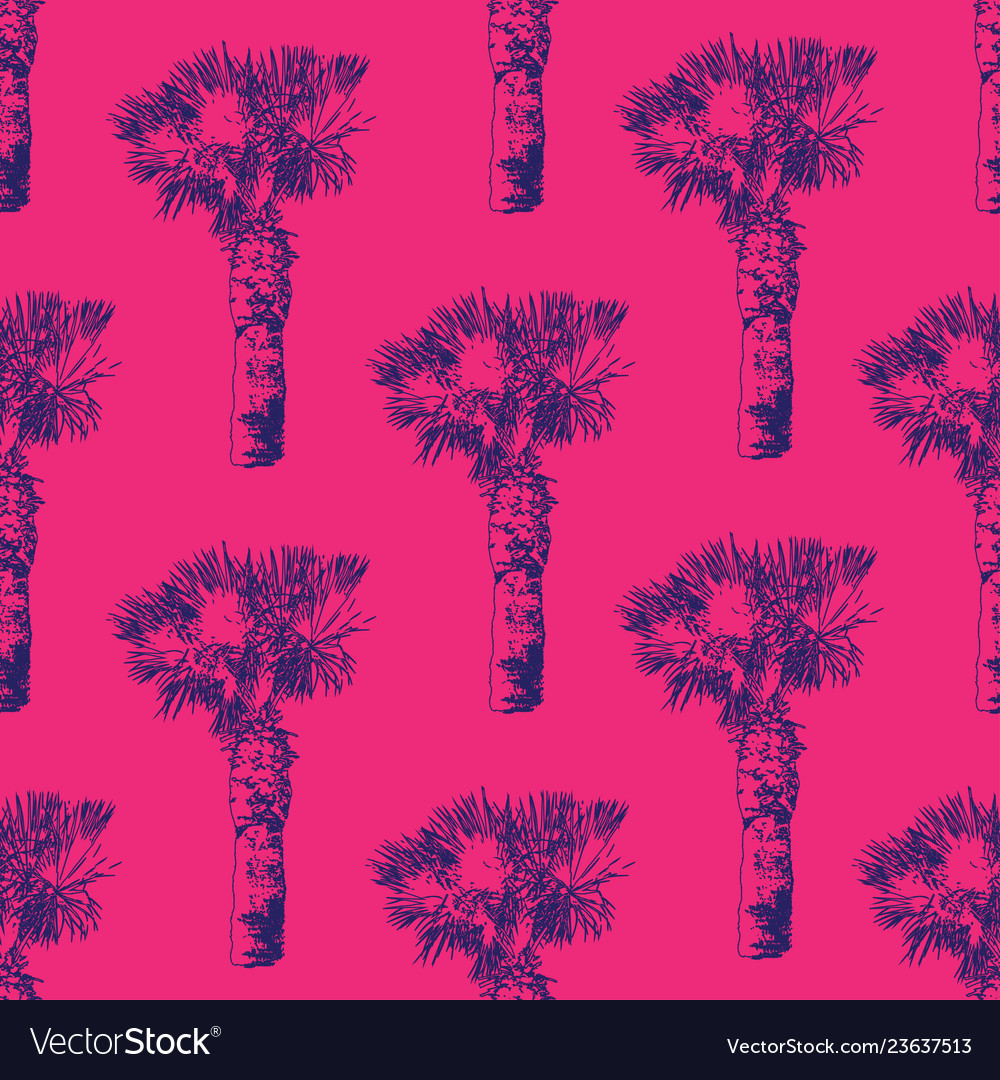 Palm tree pattern Vector Image Palm tree pattern