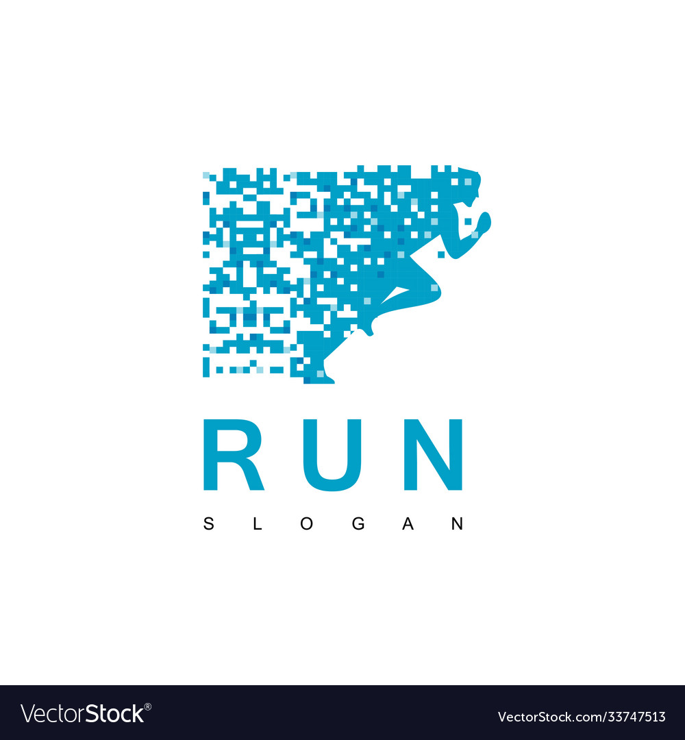 Pixel run logo