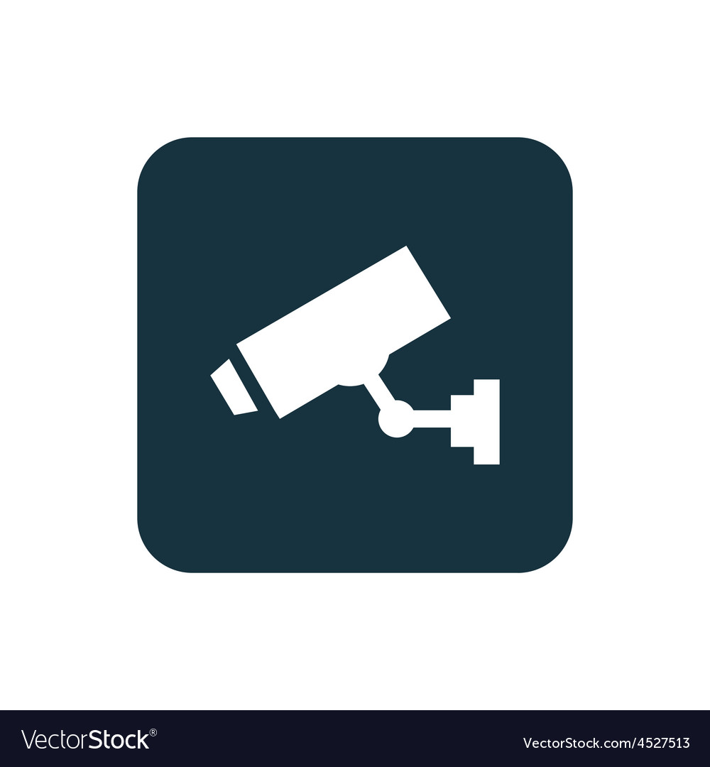 Security camera icon rounded squares button