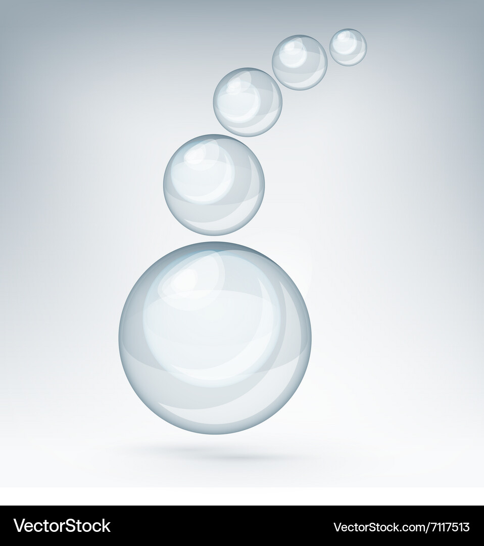 Soap bubbles Royalty Free Vector Image - VectorStock