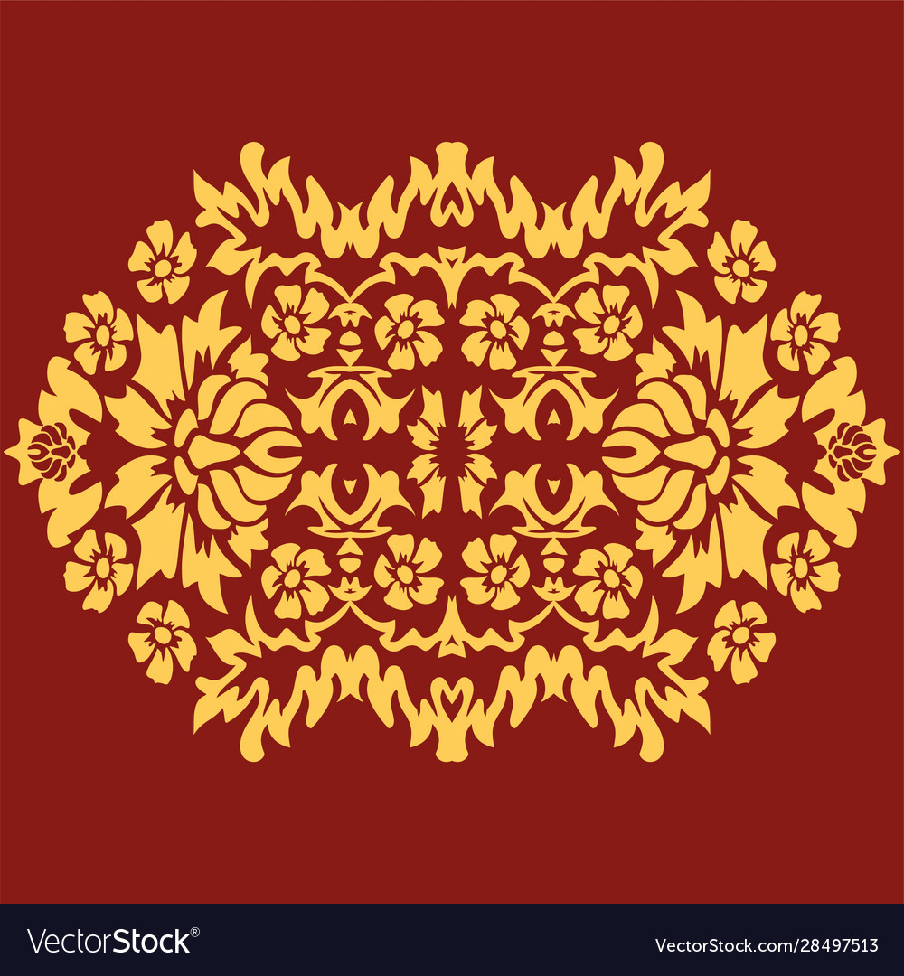 Vintage Damask Einladung Musterelement