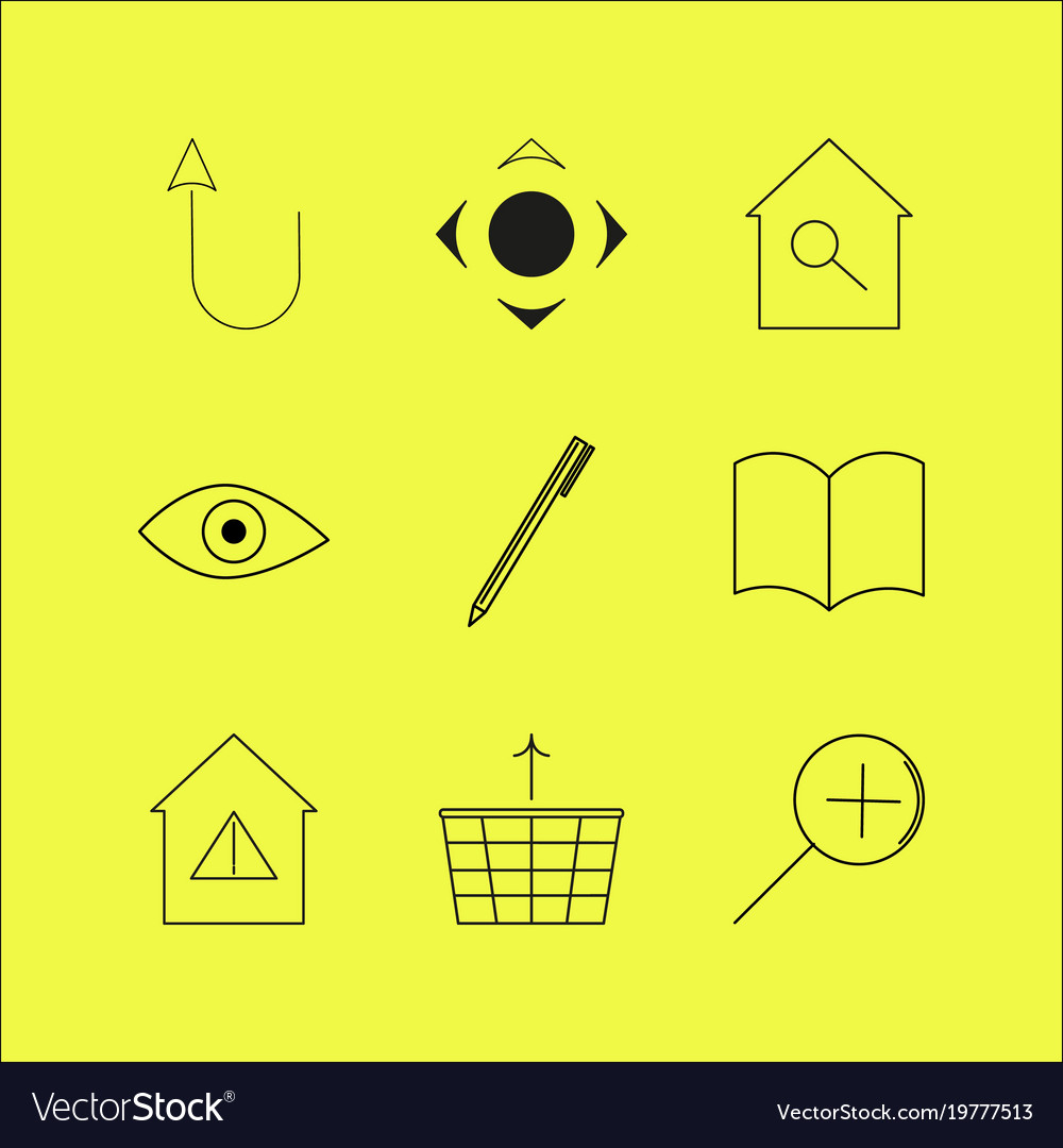 Web lineare Icon setzen einfache Umriss-Icons