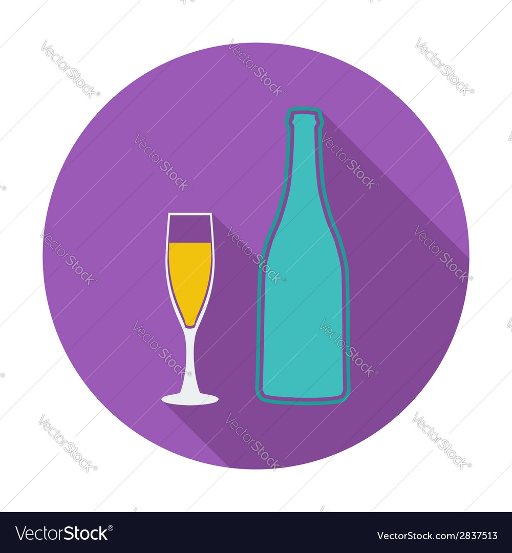 Wine flat icon